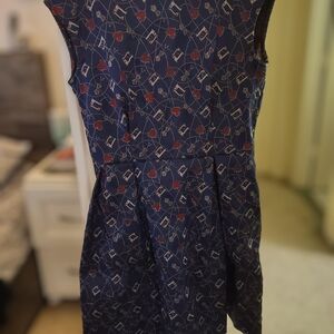 Sewing Machine Print Dress Size 16